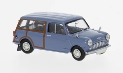 Brekina 15363 - H0 - Austin Mini Van Woody Countryman - blau